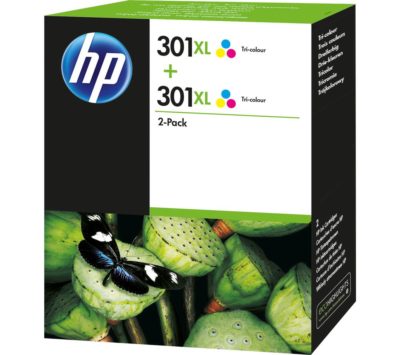 HP 301XL Tri-colour Ink Cartridge - Twin Pack HP 301XL Tri-colour Ink Cartridge - Twin Pack